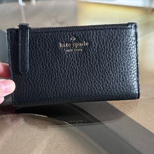 Kate Spade Black Textured Leather wallet
